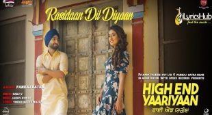 RASIDAAN DIL DIYAAN LYRICS – SANJ V | iLyricsHub