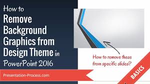 How to Remove Background Graphics in PowerPoint