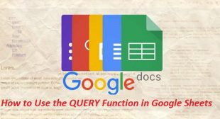 How to Use the QUERY Function in Google Sheets – Nation Directory