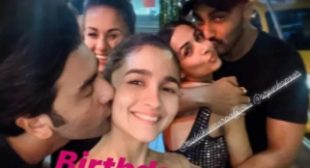 OMG! Ranbir Kapoor Kissing Alia Bhatt In This Throwback Picture Alongside Arjun Kapoor & Malaika Arora Is Love Overdose