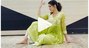 WATCH : KRITI SANON FLAUNTS HER GRACEFUL MOVES AS SHE DANCES ON KAJRARE