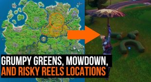 Fortnite Season 2: Visit Grumpy Greens, Mowdown, and Risky Reels