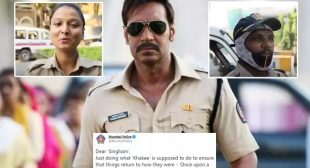 Amid Lockdown, Singham Ajay Devgn Gets A Witty Reply From Mumbai Police For His Appreciation Tweet