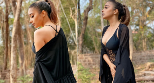 Uttara fame Tina Datta crosses all limits of boldness in black monokini