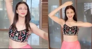 Watch Saumya Tandon’s graceful dance on ‘Hamari Arariya pe’ song.