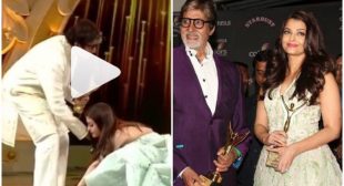 WHEN AISHWARYA RAI TOUCHED AMITABH BACHCHAN’S FEET AT AN AWARD FUNCTION