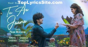 Tu Aa Jaana Lyrics – Palak Muchhal – TopLyricsSite.com