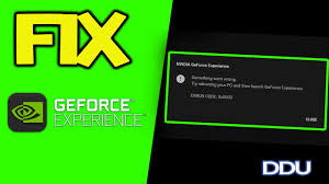 Fix: Geforce Experience Error Code 0x0003 – Root Update?