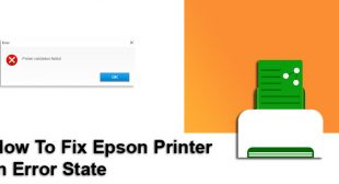 Epson Printer in Error State Windows 10