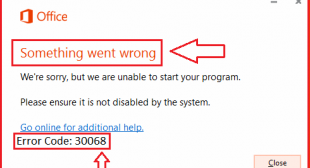 Easy Method to Solve MS Office.com/setup Error Code 30068