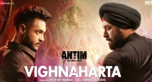 Lyrics of Vighnaharta from Antim